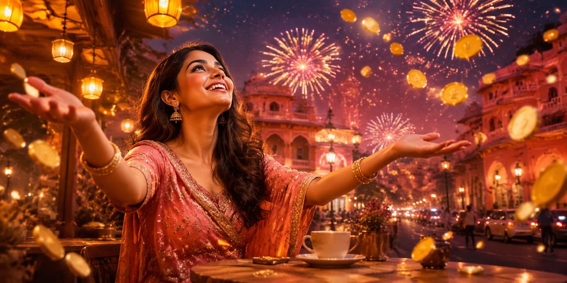 Dealer rolling dice in India-themed live casino game in Jaipur